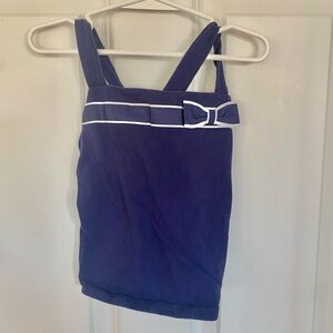 Janie And Jack Toddler Girl Blue Bow Tank Top: Size 3T